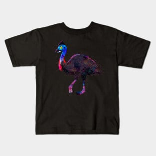 watercolor a cute cassowary smile Kids T-Shirt